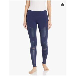 Alo Yoga High Waisted Navy Blue Moto Legging - Size XS